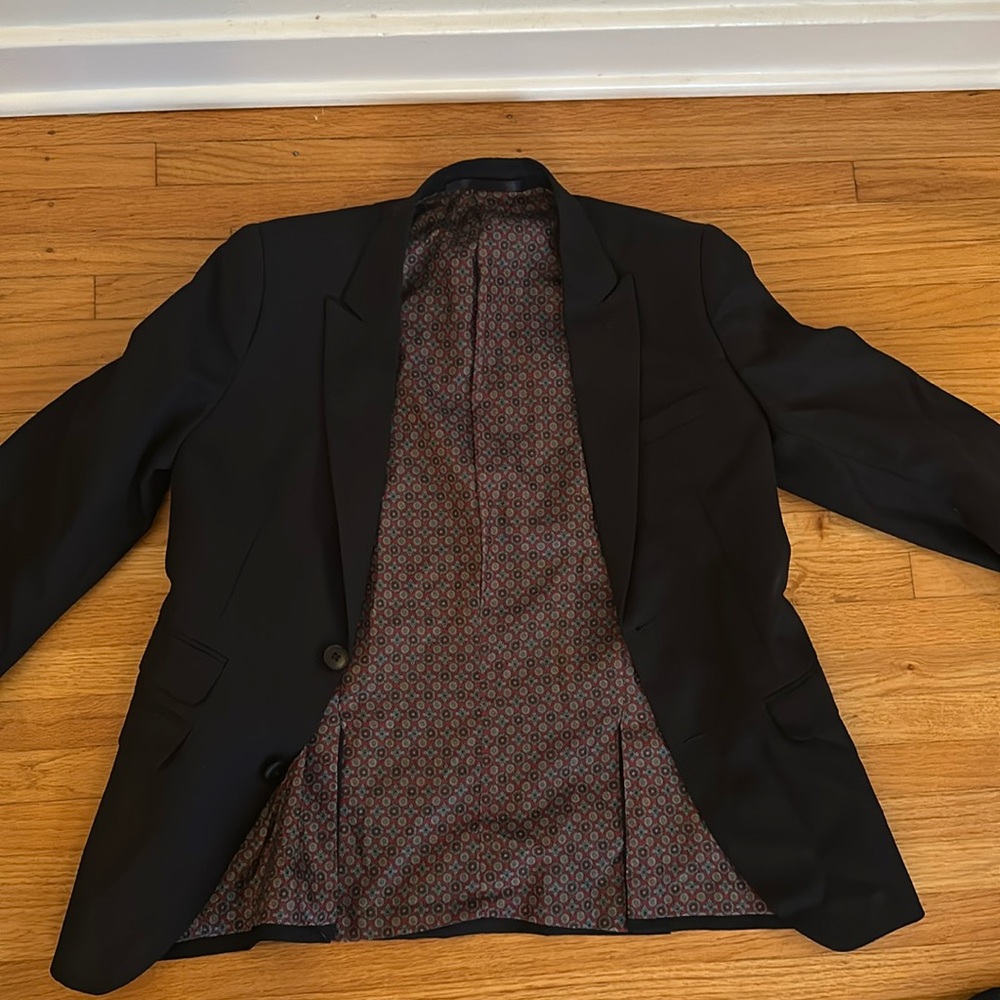 Navy blue suit set